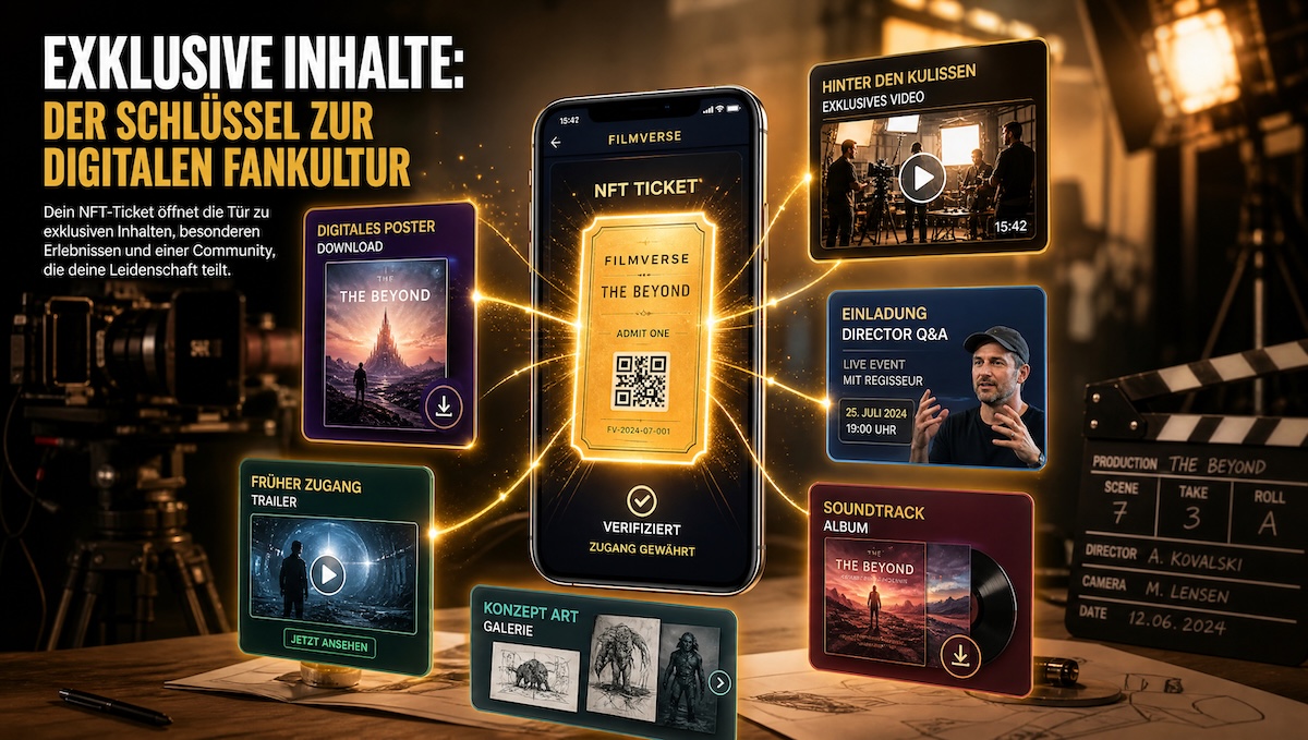 Exklusive Filminhalte als Schlüssel zur digitalen Fankultur: Behind-the-Scenes, Early Access und digitale Poster als NFT-Utility