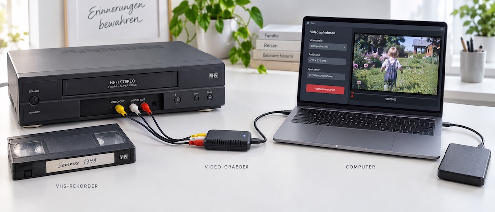 Was brauchen Sie für die VHS-Digitalisierung?