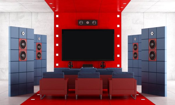 Ein Heimkino mit perfekten Dolby Soundsystem