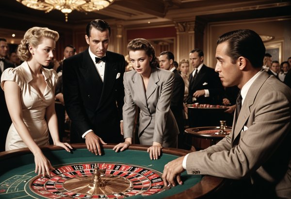 Legendäre Roulette Szenen aus bekannten Kinofilm Klassikern