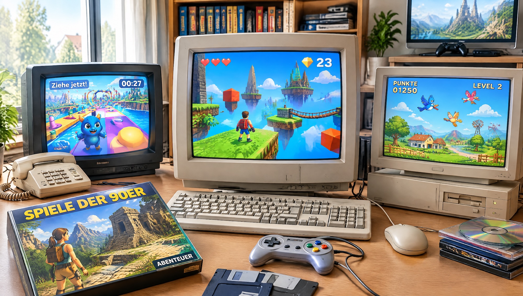 Hugo, Mario, Moorhuhn & Co.: Was aus den Spiele-Kultfiguren der 90er wurde