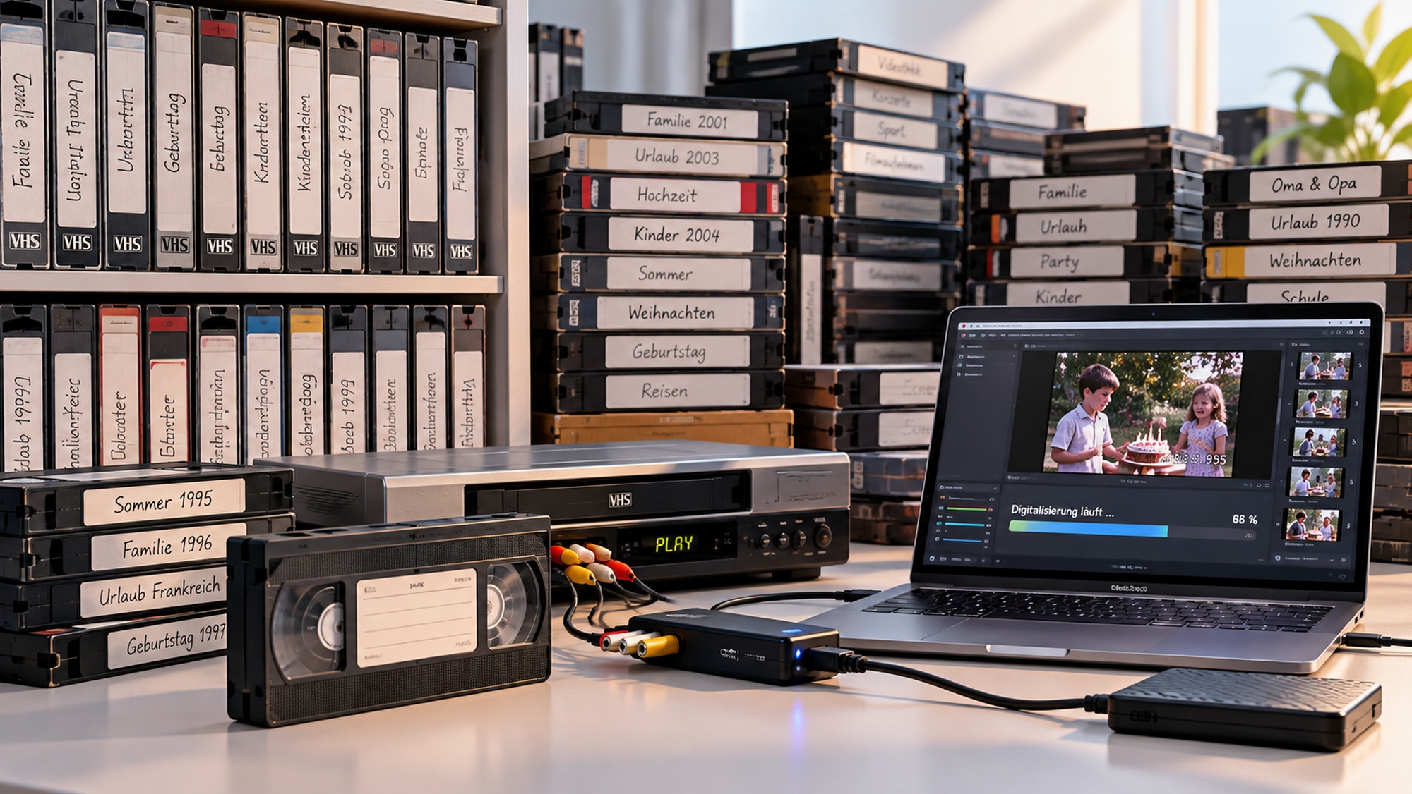 Alte VHS digitalisieren: Filme und Erinnerungen ins digitale Zeitalter retten